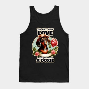 Dachshund Valentine's day Tank Top